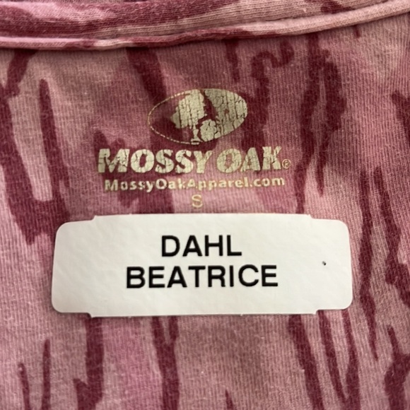 Mossy Oak    French Terry   Full zip Hoodie EUC   Dusty Rose/White    Size S - Picture 13 of 16